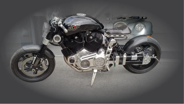 Grey Confederate motorcycle